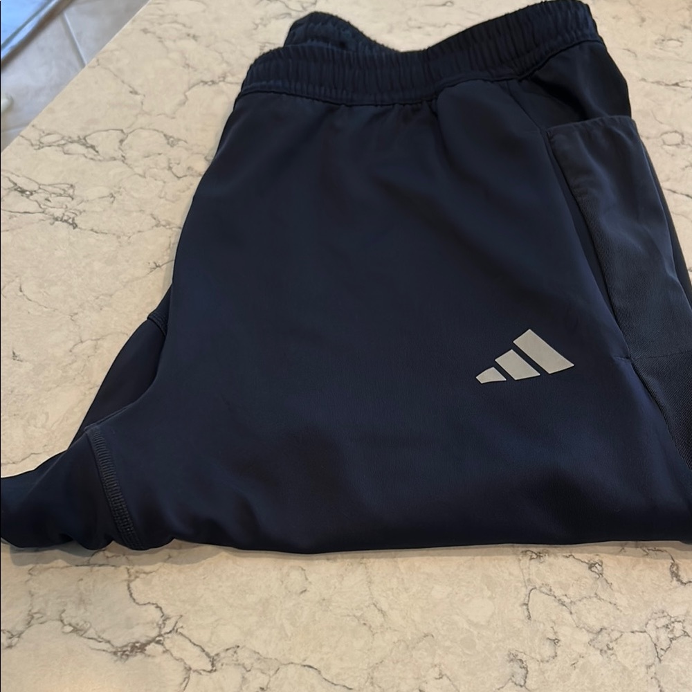 Adidas Dark Blue Athletic Regular Fit Athletic Pants